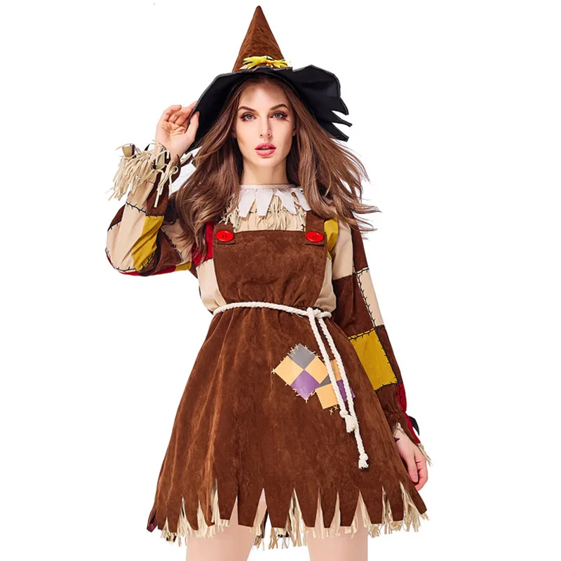 The Wizard Of Oz Scarecrow Women Cosplay Costume